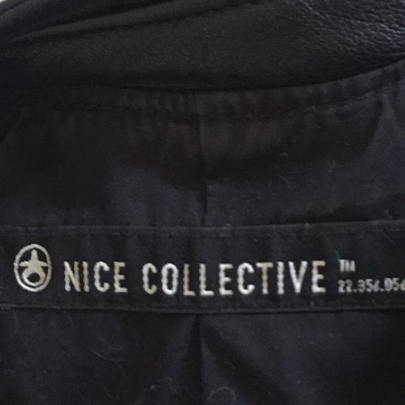 Women’s Nice Collective Leather Motorcycle Jacket - Picture 2 of 4